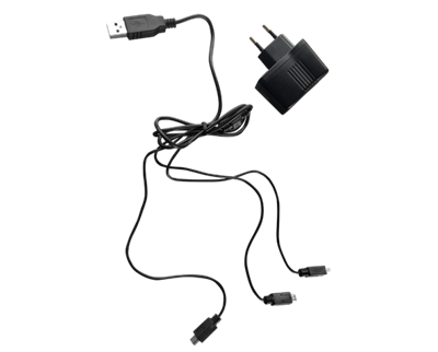 Charger and USB cable x3