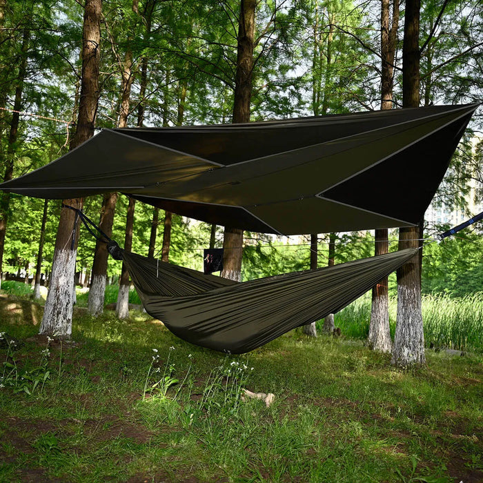11" camping hammock with 12' tarp bundle