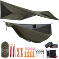 11" camping hammock with 12' tarp bundle