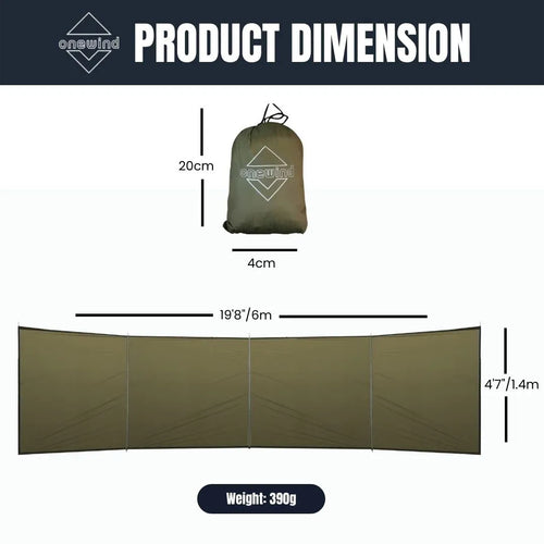6M camping windscreeen/outdoor privacy wall
