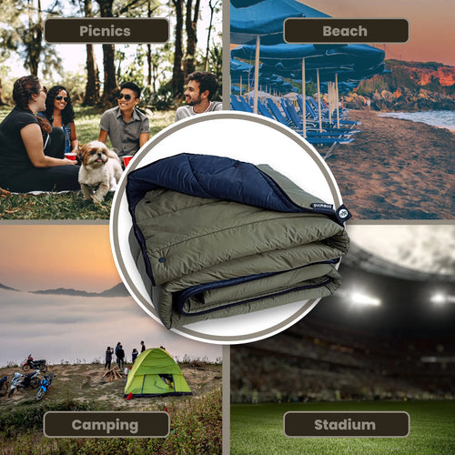 camping blanket OD green