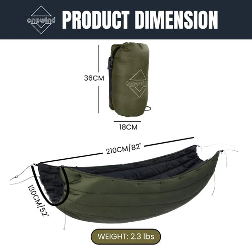 flare hammock underquilt OD green