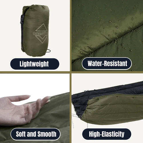 flare hammock underquilt and blanket combo OD green