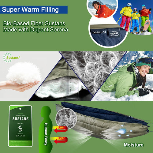 flare hammock underquilt and blanket combo OD green
