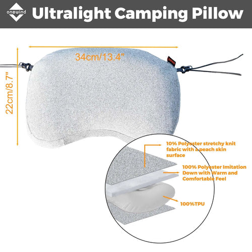 camping pillow: versa comfort dual fill
