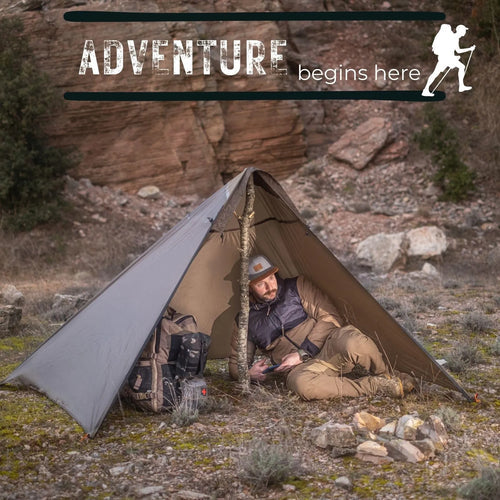solitary ultralight cape shelter