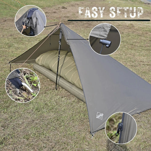 solitary ultralight cape shelter