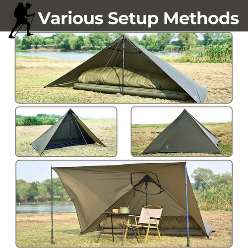 solitary ultralight cape shelter