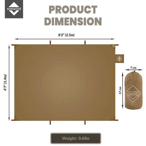 ultralight silnylon shelter footprint ground mat