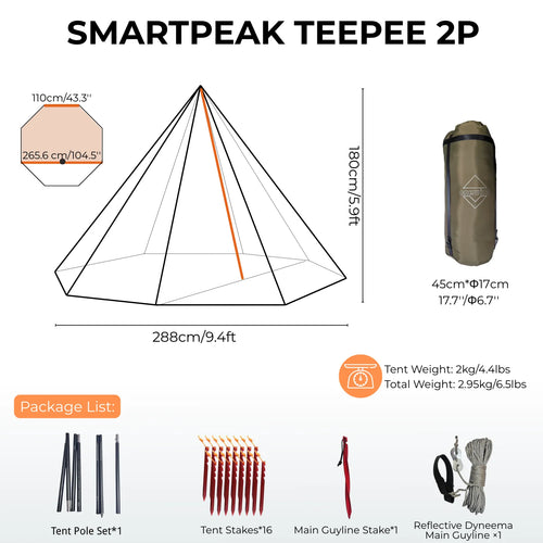 smartpeak Teepee 2P