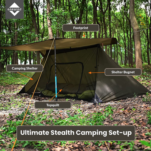 ultralight survival shelter set--modular tent
