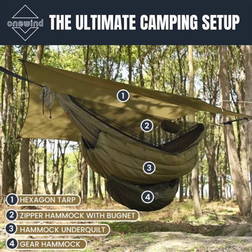 flare hammock underquilt OD green