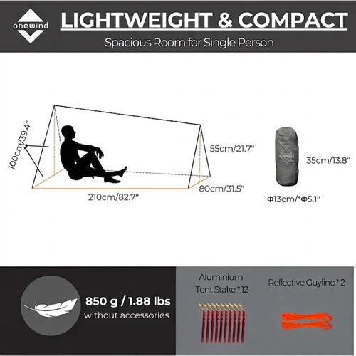 update ultralight solo vent bivy